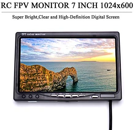 RC 7 Hüvelykes FPV Monitor 1024x600 IPS LCD Kijelző Monitor Hood Nap Pajzs RC FPV Drón Quadcopter