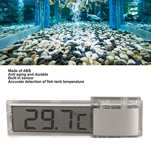 3D-s LCD Akvárium Hőmérő, Átlátszó Elektronikus Digitális Akvárium akvárium Hőmérő, LED akvárium Hőmérő akvárium Tartozékok, Akvárium