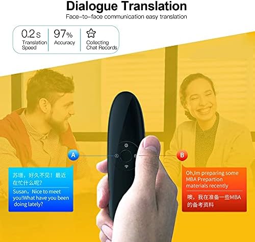 CZDYUF Hordozható Hang Fordító Eszköz 42 Nyelvek Valós idejű, Azonnali kétirányú Fordítás Használható ALKALMAZÁS Támogatja Ismételje