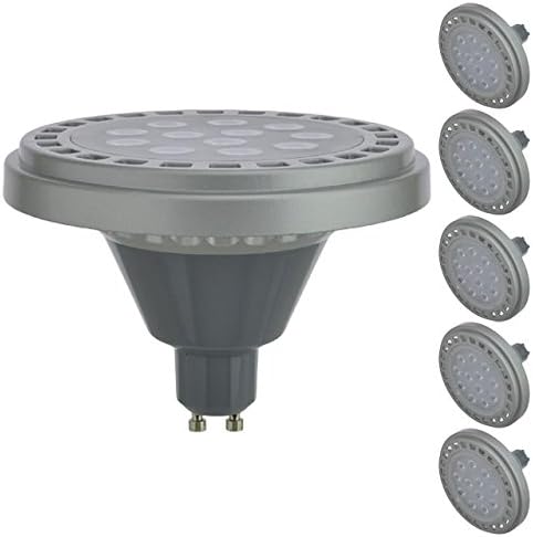 LEDwholesalers Szabályozható GU10 Bázis AR111 15W 30° - os sugárzási Szög LED Izzó (6-Pack), Meleg Fehér, 1508WWx6