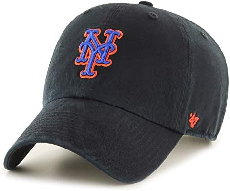 47-es New York Mets Takarítani Apa Kalap Sapka MLB Black/Royal/Narancs