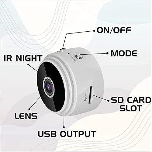 Mini 1080P HD Vezeték nélküli Mágneses Biztonsági Kamera, Biztonsági Autó Kamera Hátsó Nézet Képernyő Monitor Rendszer, Apró Intelligens
