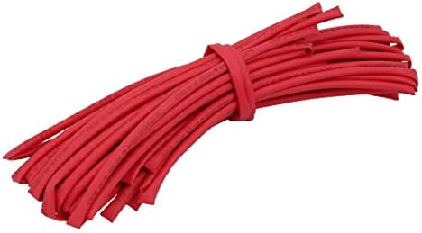 X-mosás ragályos 49.2 Ft Hossza 5mm Belső Átm Poliolefin Szigetelt Hő zsugorcső Wire Wrap Piros(49.2 pitét, de largo, 5 mm diámetro belső,