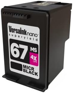 VersaInk-Nano HP 67 MS MICR Fekete Tintapatron a Csekk Nyomtatás