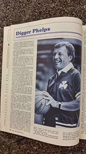 A Notre Dame Digger Phelps Kosárlabda 1984-Es Évjárat Évkönyv J42003