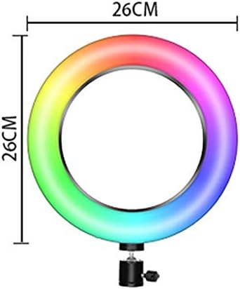 QFFL LED Gyűrű Lámpa RGB Gyűrű Fény Kihúzható háromlábú Állvány, Rugalmas Telefon tulajdonosa Gombot Vezérlő működési Video/Live Stream/Smink/Photography
