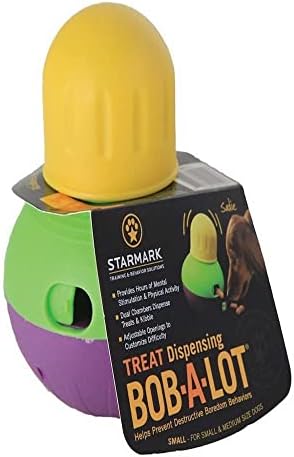 Starmark Bob-A-Rengeteg Interaktív Kutya, Kisállat Játék, Nagy, Sárga/Zöld/Lila