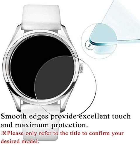Synvy [3 Csomag] Edzett Üveg kijelző Védő fólia, Kompatibilis LONGINES Conquest V. H. P. GMT L3.728.2.96.9 9H Film Smartwatch Intelligens