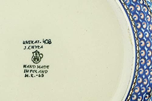 Lengyel Fazekas 11-es Tál által Ceramika Artystyczna (Kobalt Pipacsok Téma) Aláírás UNIKAT + Eredetiséget igazoló Tanúsítvány