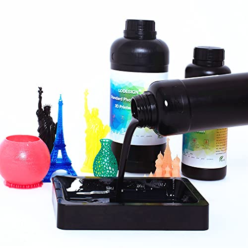 LODESIGN 3D-s Nyomtató Gyanta Normál Photopolymer 405nm UV-kötő Gyanta Alacsony Szag Alacsony Zsugorodás Nagy Pontosságú Nyomtatás LCD