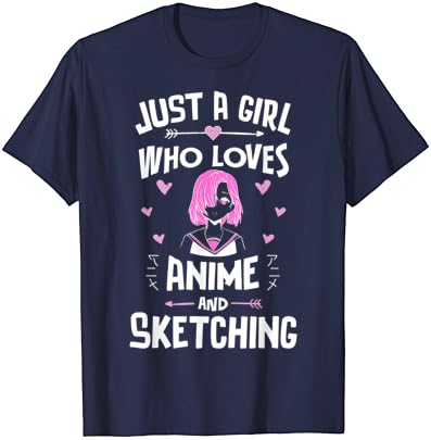 Anime Vonalvezetés, Csak Egy Lány, Aki Szeret Anime Póló