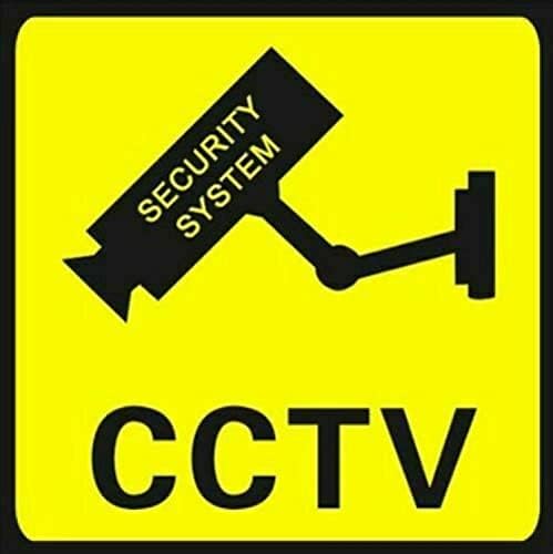 MOOKEENONE 3Pcs 11 * 11cm Haza CCTV Megfigyelő Biztonsági Kamera Matrica Figyelmeztető Matrica Jelek