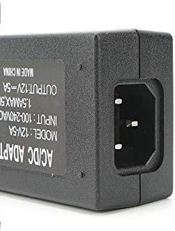 Desvorry Tápegység 12V 5A,AC100-240V, hogy DC12V 60W Átalakító Adaptert, Transzformátor, 5,5 mm x 2,1 mm Jack, Led Csíkok,LCD