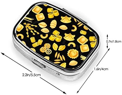 Tészta Alakja Élelmiszer Tér Mini Tabletta Esetében Tükör Utazás Barátságos Hordozható Kompakt Rekeszes Doboz Pirulát