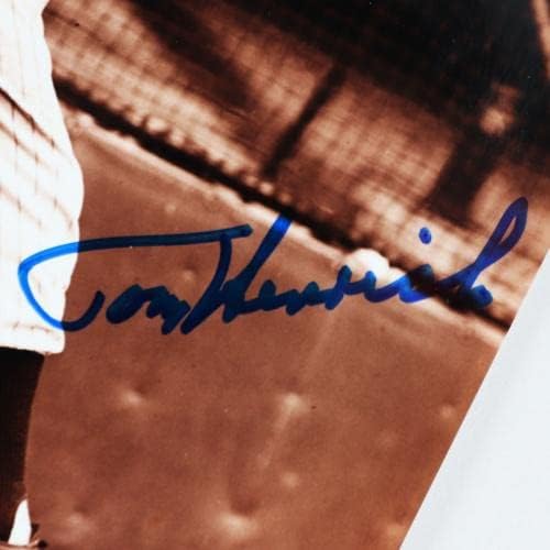 Tommy Henrich Aláírt Fotó, 8×10 Yankees – COA SZÖVETSÉG - Dedikált MLB Fotók