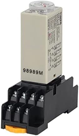HIFASI 1Set H3Y-4 bekapcsolási Késleltetés forgógomb 1S/5S/10/30/60/3M/5M/10M/30M Timer Idő Relé 110V AC 220V 380V (Szín : Feszültség
