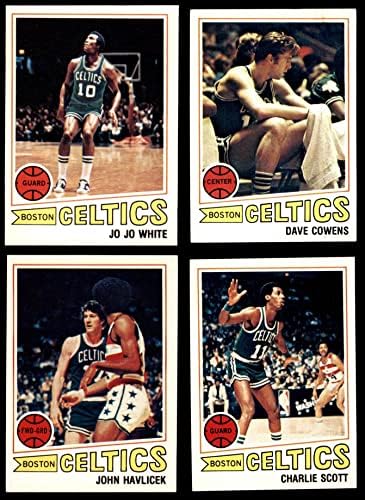1977-78 Topps Boston Celtics Csapatát Meghatározott Boston Celtics (Set) EX/MT+ Celtics