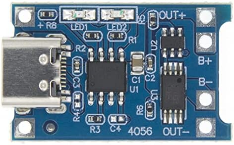 PIKIS TP4056 +Védelem, Dual Funkció 5V 1A Micro USB-s 18650 Lítium Akkumulátor Töltés Fedélzeten Töltő Modul 1db (Szín :