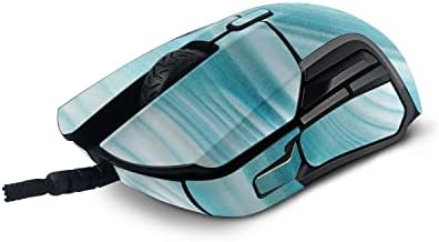 MightySkins Fényes Csillogó Bőr Kompatibilis SteelSeries Rivális 5 Gaming Mouse - Akvamarin Kvarc | Védő, Tartós, Fényes Csillogás Befejezés