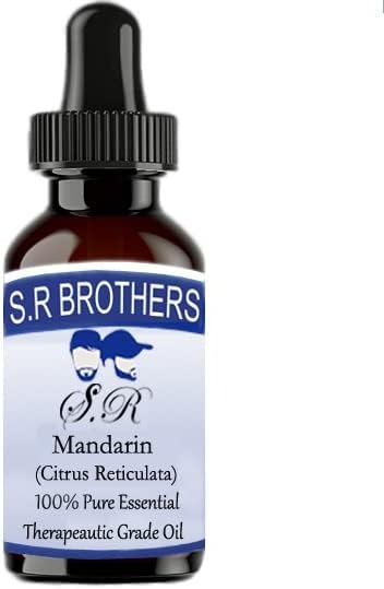 S. R Testvérek Mandarin (Citrus Reticulata) Pure & Natural Therapeautic Minőségű illóolaj Cseppentő 15ml
