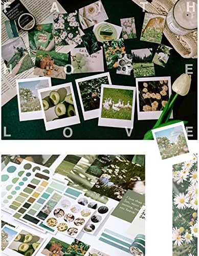 Aranyos Scrapbooking Anyagok Matrica Washi Tape Set Zöld Hegyi Növény DIY Dekoráció Naplózó Albumot Tervező Album Art Kezét Kézműves
