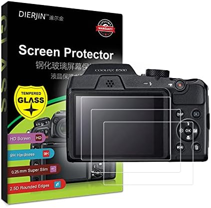 3-Pack Edzett Üveg LCD kijelző Védő fólia Kompatibilis Nikon Coolpix B500, Canon EOS 600D Lázadó T3i / EOS M M2-es Digitális Fényképezőgép