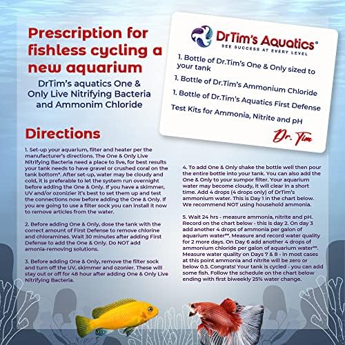 DrTim van Vízi Édesvízi One & only Nitrifikáló Baktériumok – az Új akvárium, Akváriumok, Víz Szűrés, Betegség Kezelés –