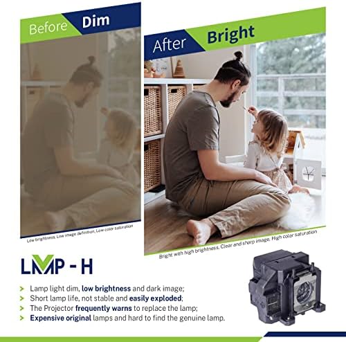 Az LMP-H ELP67 Csere Projektor Lámpa Epson ELPLP67 EX7210 EX5210 EX3212 EX3210 VS220 VS210 500 707 710HD 750HD S11 X15 EB-S02 S12