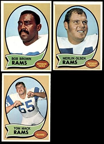 1970 Topps Los Angeles Rams Csapat készen áll a Los Angeles Rams (Set) EX/MT+ Ram