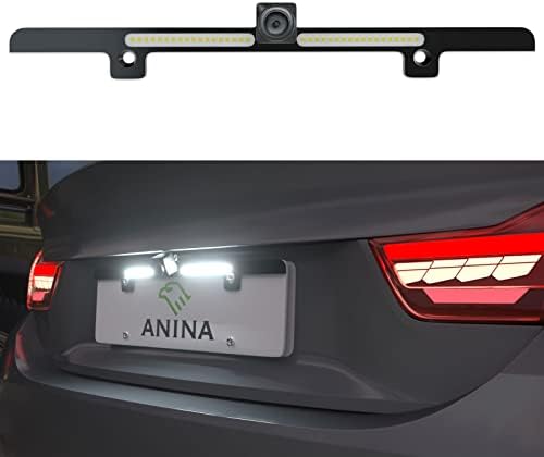 Anina Rendszám Biztonsági Kamera W/ éjjellátó 36 LED Fordított tolatókamera Univerzális Pickup TEREPJÁRÓ Autó Opcionális Iránymutatás