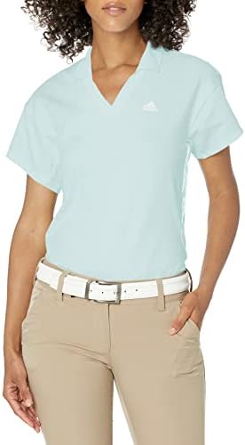 Adidas Golf Női Standard 3-Stripes Primegreen Póló, Halo Menta, S