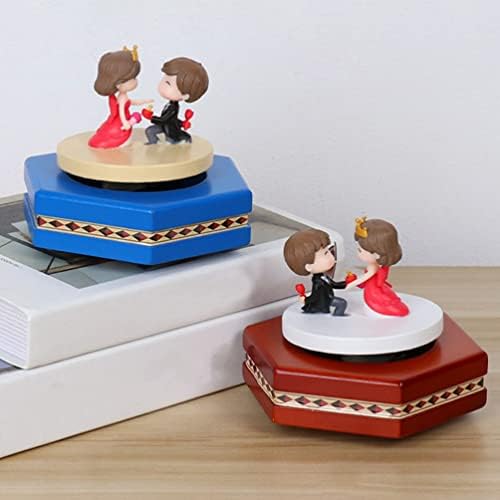 Cabilock Esküvői Dekoráció Pár Alakú Music Box Zenei Lemezjátszó Asztali Pár Figura Dekoráció Esküvői Asztal, asztali díszek,