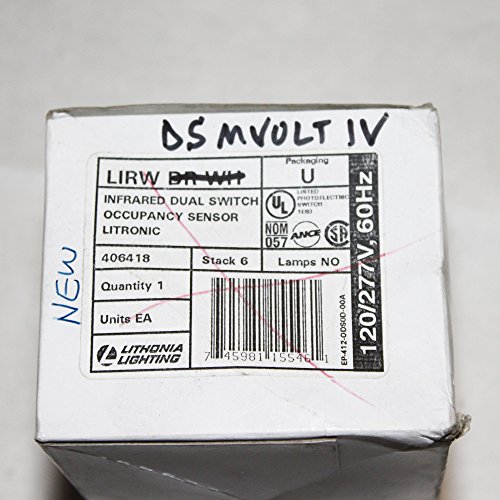 Lithonia Szinergia Világítás Ellenőrzés LIRW DS MVOLT IV Infravörös Kettős Kapcsoló Falra Szerelhető Jelenlét-Érzékelő
