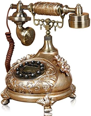 WALNUTA Retro Telefon,Utánzás Réz Tárcsa Otthon, Irodában, Telefon Kreatív Vezetékes Telefon Divat Vintage Vezetékes Telefon,Hotel