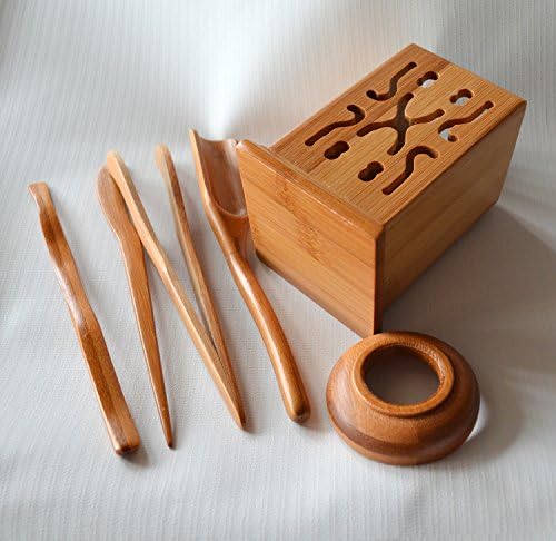 Chadao Bambusz kung fu-ja Tea Eszközök Cső Kanál, fogó, detong, tea tű tölcsér (Tér tartály)