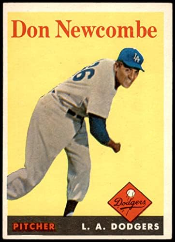 1958 Topps 340 Ne Newcombe Los Angeles Dodgers (Baseball Kártya) EX Dodgers