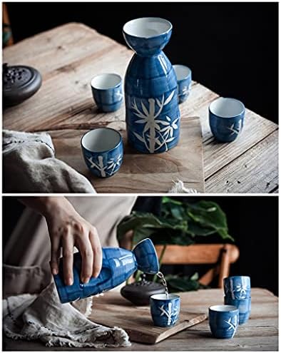 SLATIOM Kedvéért Kiszolgáló Beállítása Egyszerű Nyomtatott, Kézzel készített Porcelán Japán stílusú Kedvéért Csésze, Porcelán Csésze, Porcelán,