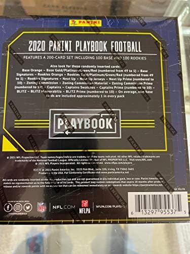 2020 Panini Playbook NFL Kereskedelmi Kártyák Mega Doboz 1 Autogramot, vagy Emléktárgy Per Doboz Új A Dobozban Lezárva