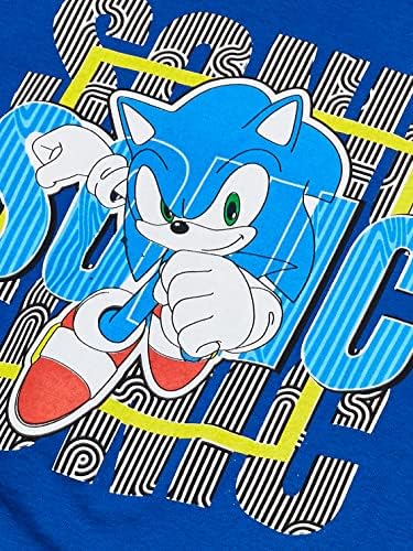 SEGA Fiúk Sonic, A Sündisznó & Írás Rövid Ujjú Tshirt