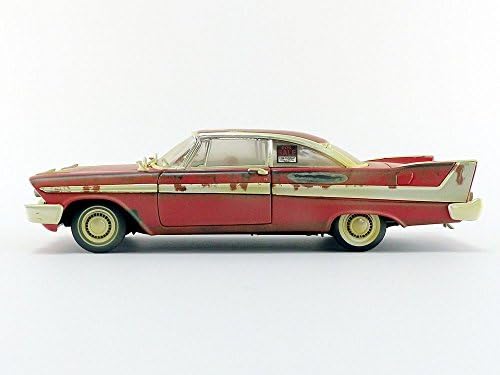 Auto Világ - Christine 1958-as Plymouth Fury, a Vörös - Piszkos Változat - 1/18 Méretarány Die Cast Gyűjthető Modell Izom Autó, a Gyerekek,