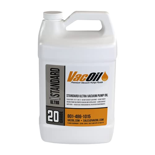VacOil® 20 Minőségű vákuumszivattyú-Olaj | 1 Liter Edwards, Welch, Leybold, Agilent, Kiváló Minőségű, Molekulárisan Desztillált