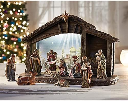FavorOnline Karácsonyi Betlehemes Készlet Stabil, Könnyű 11 Db - 12 x 8