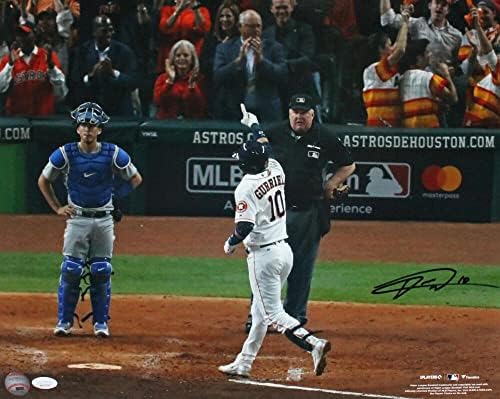 Yuli Gurriel Dedikált Houston Astros 16X20 Karját Fotó-SZÖVETSÉG W *Fehér - Dedikált MLB Fotók