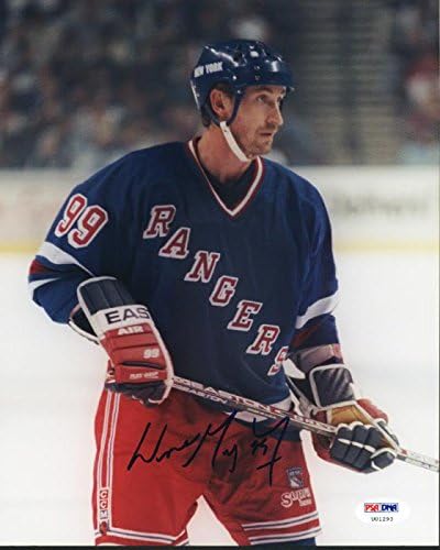 Rangers Wayne Gretzky Aláírt 8X10 Fotó Auto Osztályozott Tökéletes 10-es! A PSA/DNS U01293