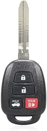 BestKeys kulcstartó Kulcs nélküli Bejegyzés Távoli Csere Toyota - Kompatibilis a 2012-2014 Camry - 4 Gomb G transzponder chippel Távirányító