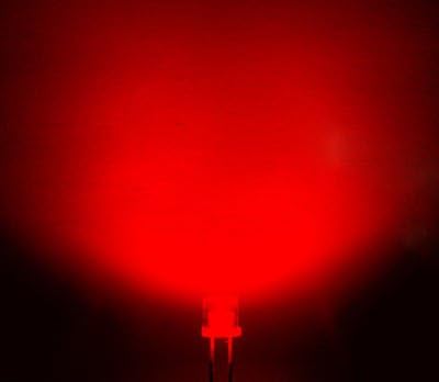 500pcs x 3mm piros Lapos tetején led Széles Látószögű, 3 mm, lapos tetején Feje piros LED fény