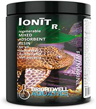 Brightwell Vízi IonitR - Felújítható Adszorbens Gyanta, hogy Távolítsa el a Szennyeződéseket, az Édesvízi vagy Tengeri Reef Akvárium, 250 ml