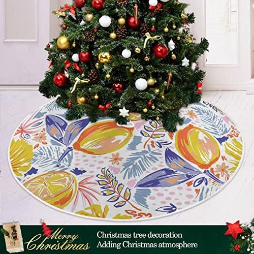 Kigai Akvarell Citrom karácsonyfa Szoknya 36,Velúr karácsonyfa Skir Alkalmas Ünnepi Buli Beltéri Kültéri Haza Díszíteni a