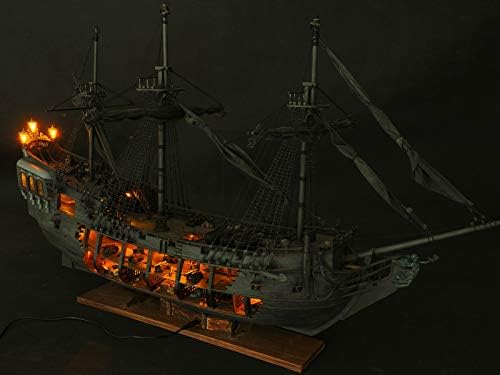 A felső Szinten A Fekete Gyöngy Modell Fa Hajó kit DIY Termék (All-Forgatókönyv-Változat angol Részletes Kézikönyvek)
