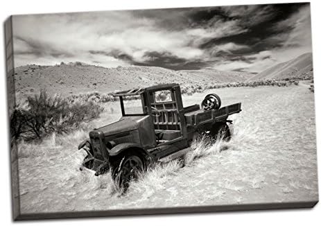 Gango Otthon Dekor Bannack Teherautó, képzőművészeti Fotó: George Johnson; Egy 36x24in Kézzel Feszített Vászon